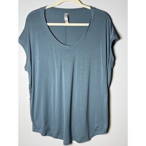 Athleta Modal Blend Sleeveless Curved Hem oversized shirt Women’s Size L